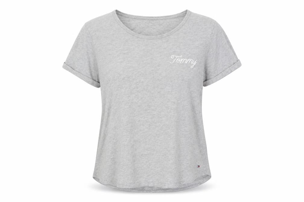 Tommy Hilfiger Women’s Grey T-Shirt Medium