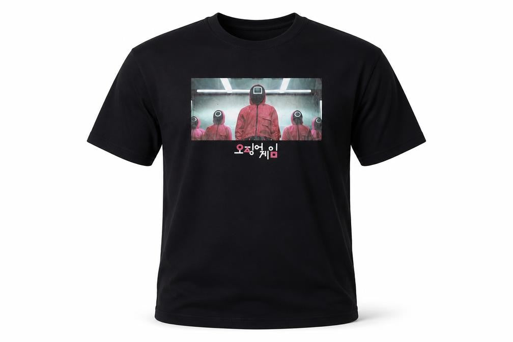 Netflix Men's Black Squid Game 2XL T-Shirt