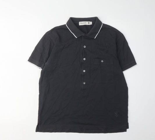 Pringle of Scotland Men's Black Slim Polo L