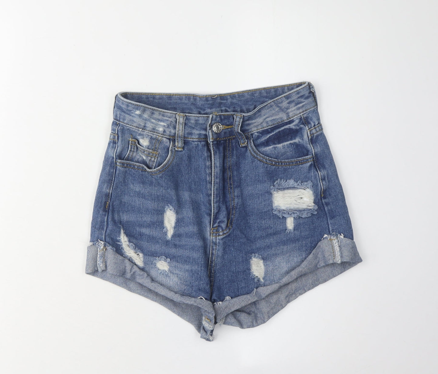 Shein Women's XS Blue Denim Cut-Off Shorts