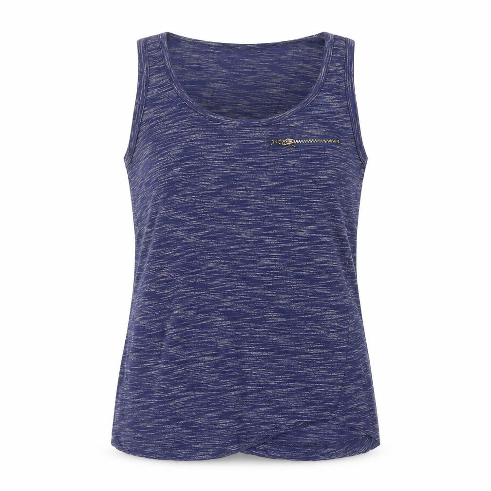 New Look Women's Blue Basic Tank Top - Size 12, Scoop Neck