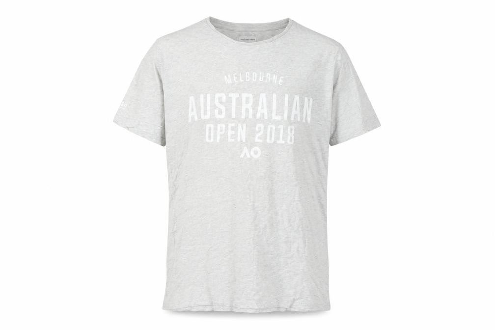 Australian Open Grey Sports T-Shirt M Casual Graphic