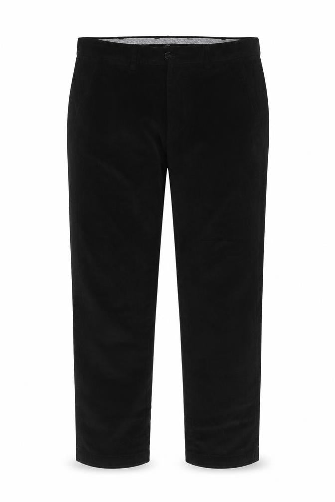 Samuel Windsor Men's Black Corduroy Trousers 38S