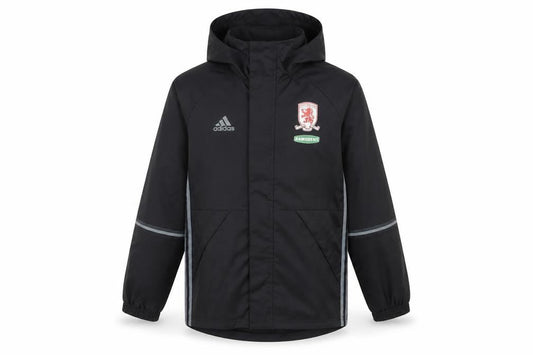 Adidas Boys Black Track Jacket 11-12 Years Hooded Sports
