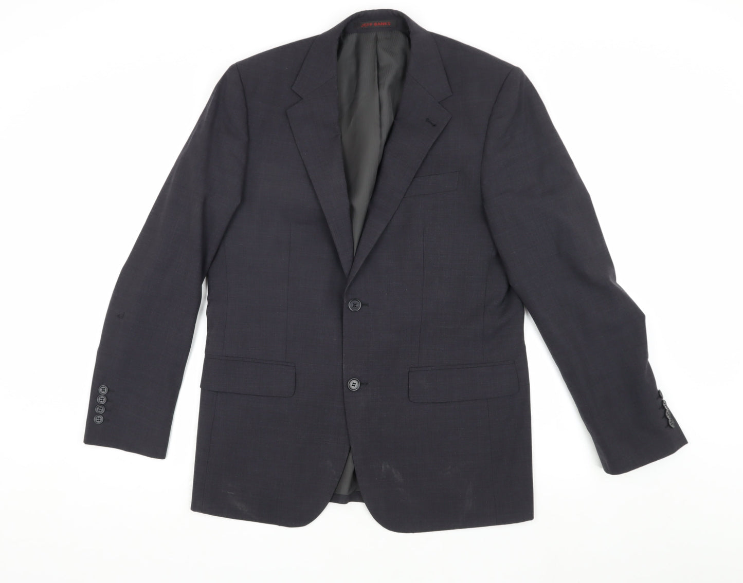Jeff Banks Men's Grey Blazer, Size 38, Regular Fit
