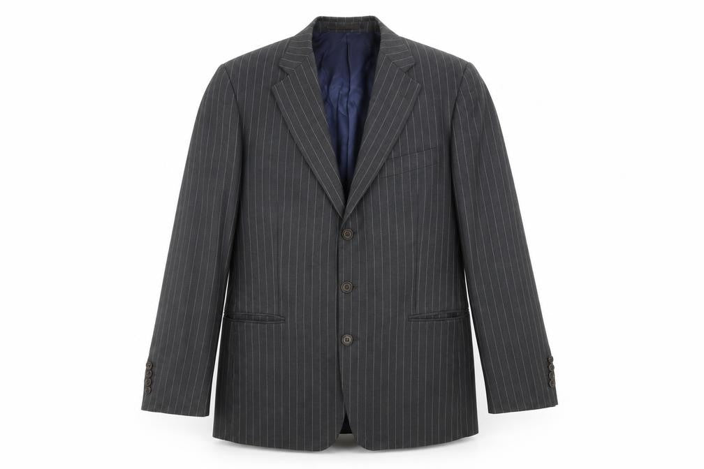 Charles Tyrwhitt Grey Striped Men's Blazer 42R
