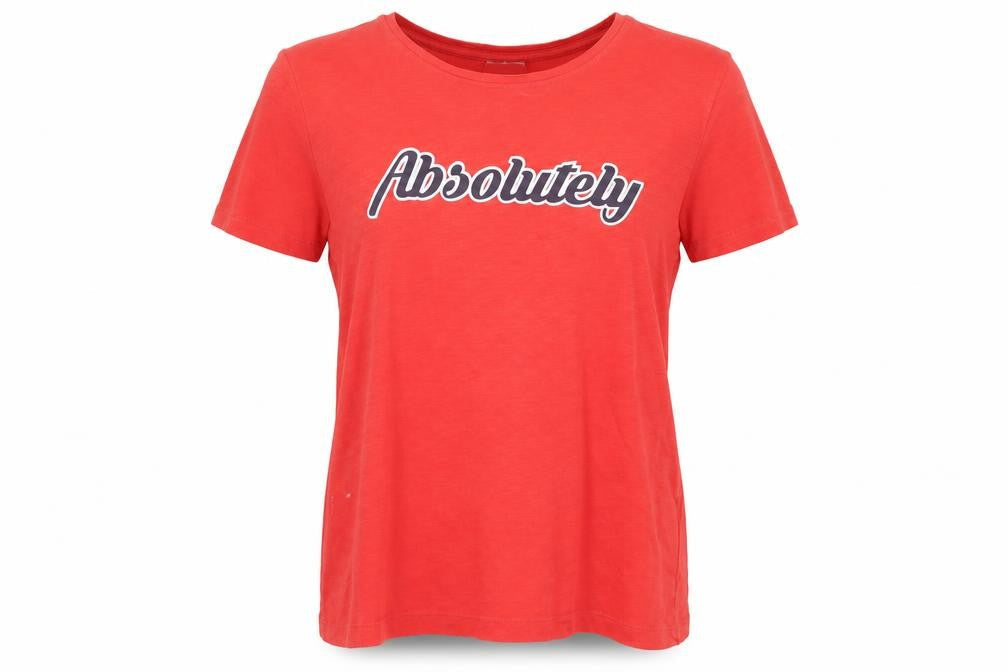 Jacqueline de Yong Women’s Red Basic T-Shirt, Size S