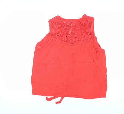 Superdry Women's Red Tunic Blouse Size 10