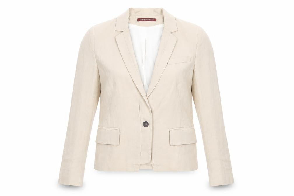 Comptoir des Cotonniers Beige Blazer, Women's Size 6, Classic