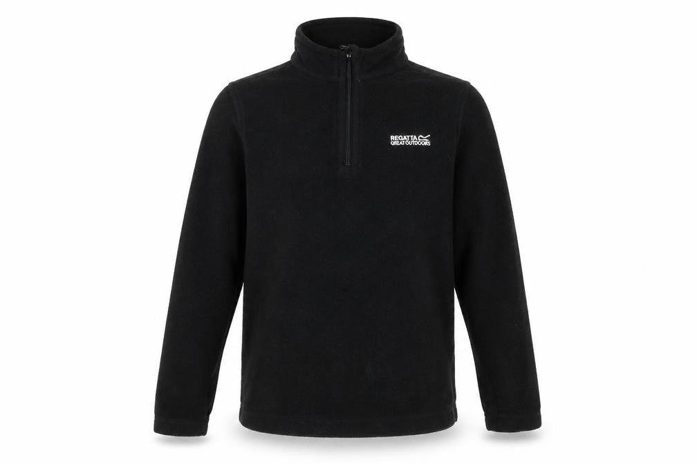 Regatta Boys Black Fleece Pullover Hoodie Age 9-10