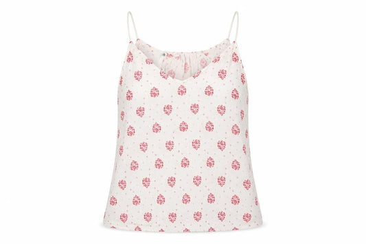 s.Oliver Women's White Floral Camisole Tank Top UK Size 10