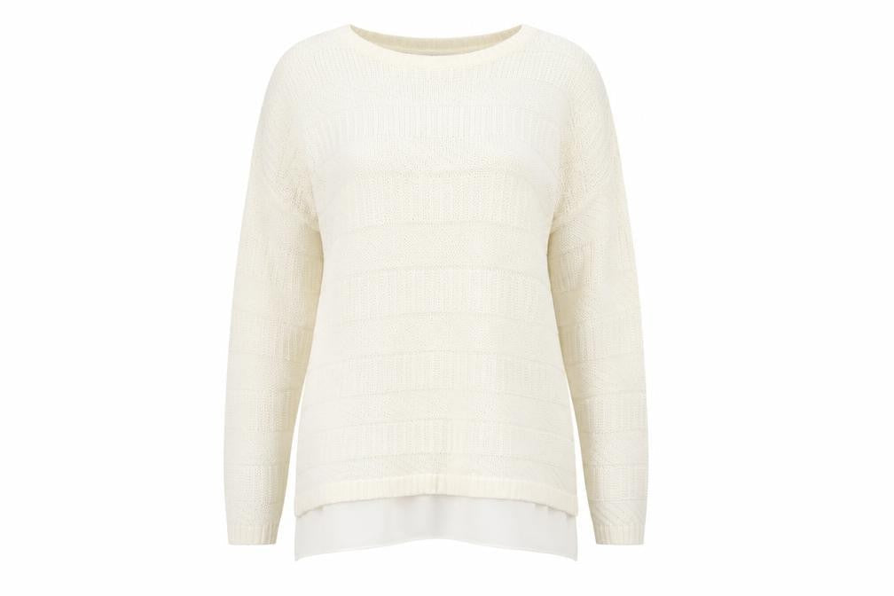 Yessica Women's Ivory XL Pullover Jumper