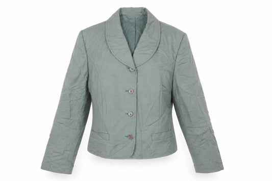 Alexon Women's Green Blazer Wool UK 14 Shawl Collar
