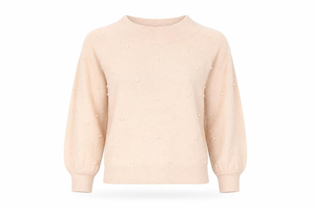 Next Women's Beige High Neck Pullover Jumper Size 6