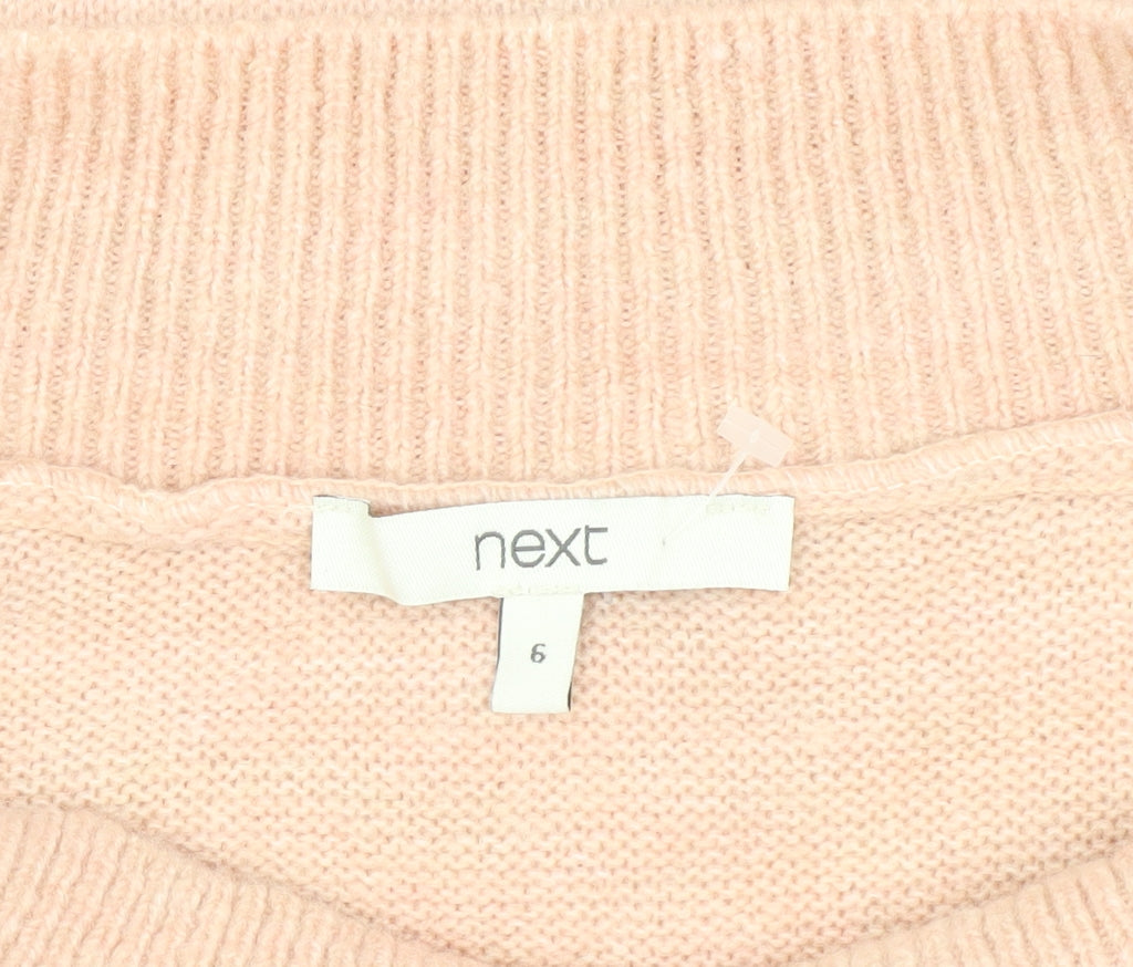 Next Women's Beige High Neck Pullover Jumper Size 6