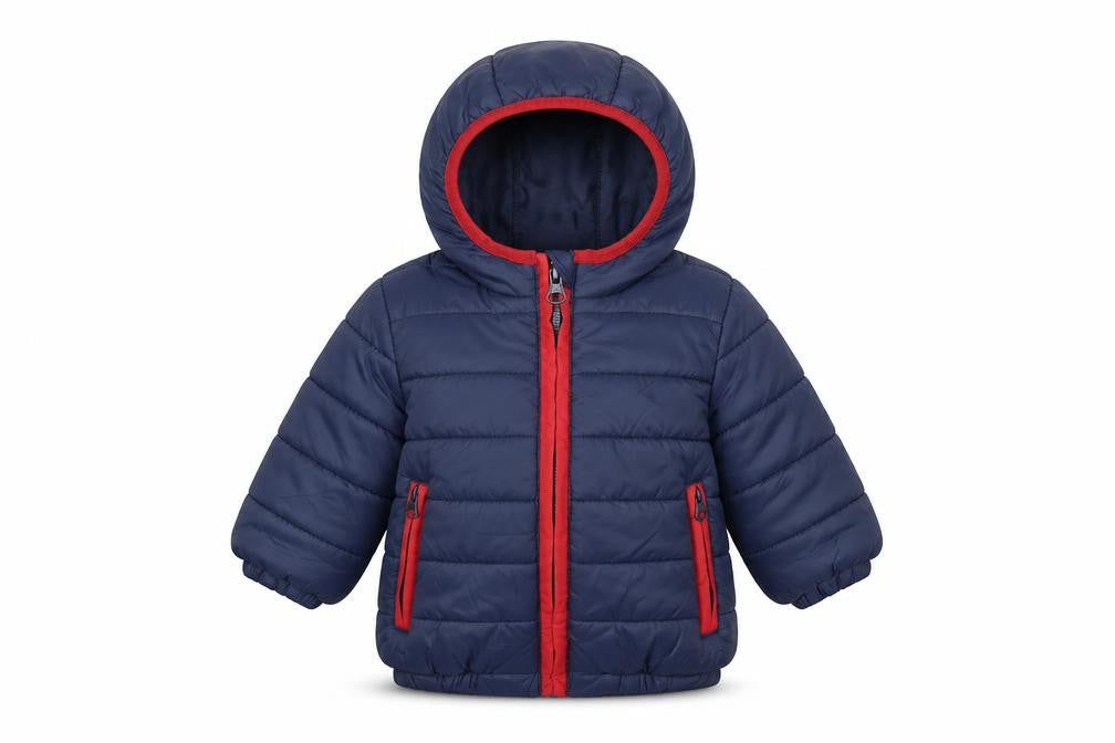 Babaluno Unisex Blue Puffer Jacket 3-6 Months