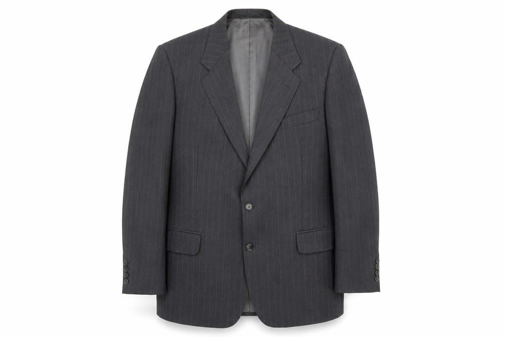 Austin Reed Men's Grey Striped Wool Blazer 42L