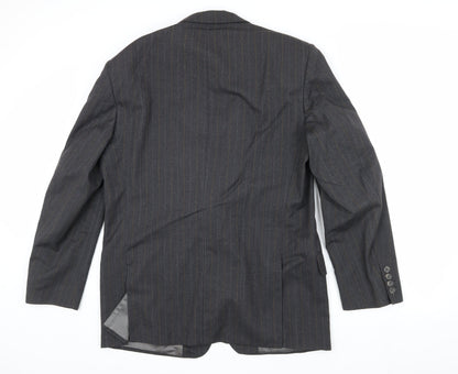 Austin Reed Men's Grey Striped Wool Blazer 42L