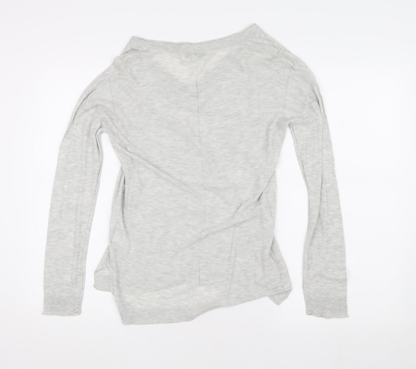Next Women's Grey V-Neck Pullover Jumper Size 10