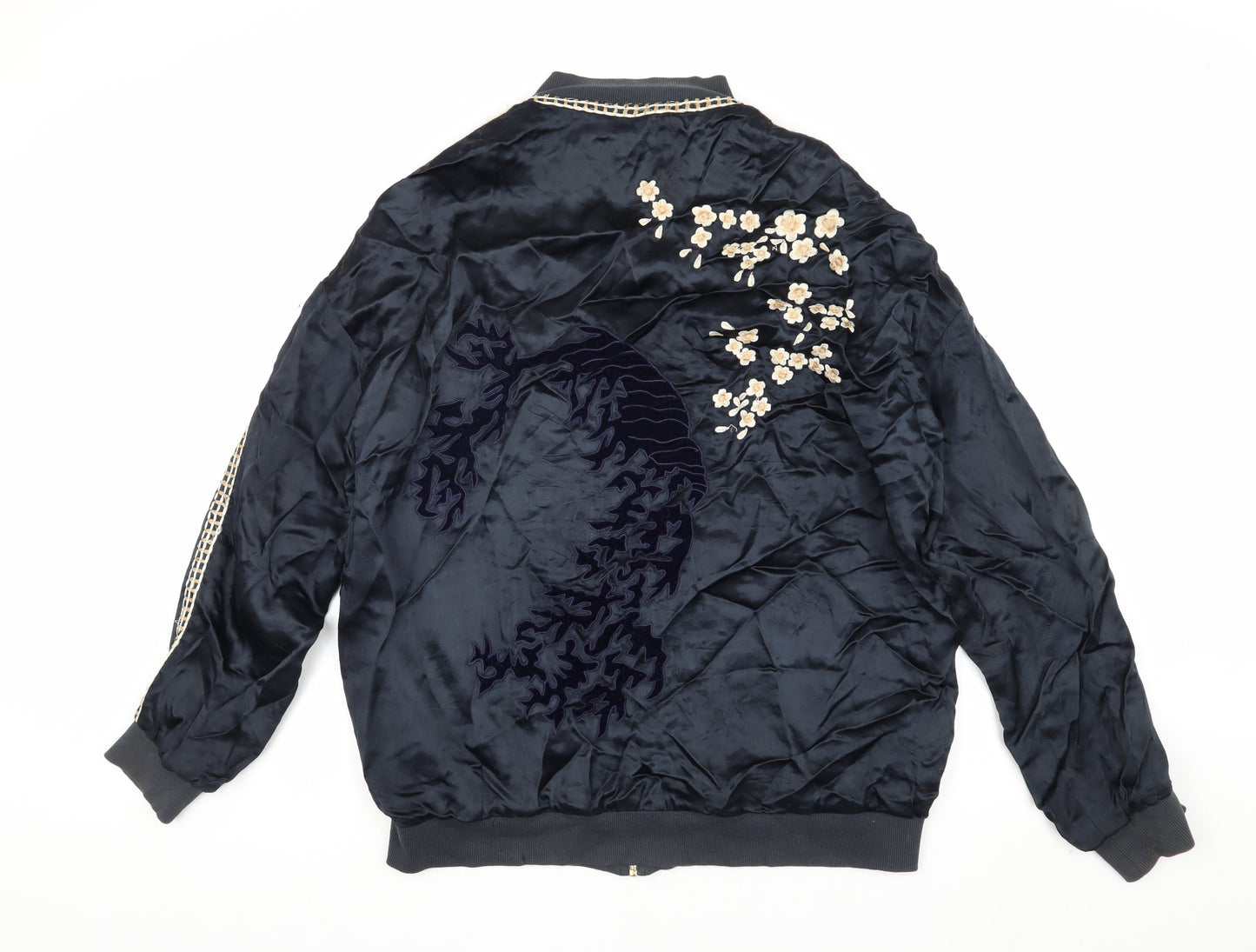 Light Before Dark Unisex Blue Bomber Jacket S