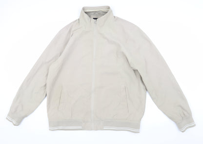 Greenwoods Men's Beige XL Bomber Jacket