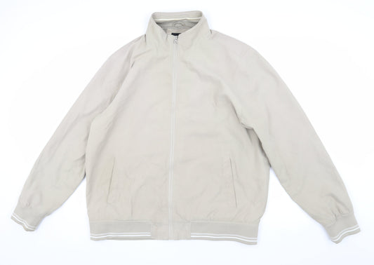 Greenwoods Men's Beige XL Bomber Jacket