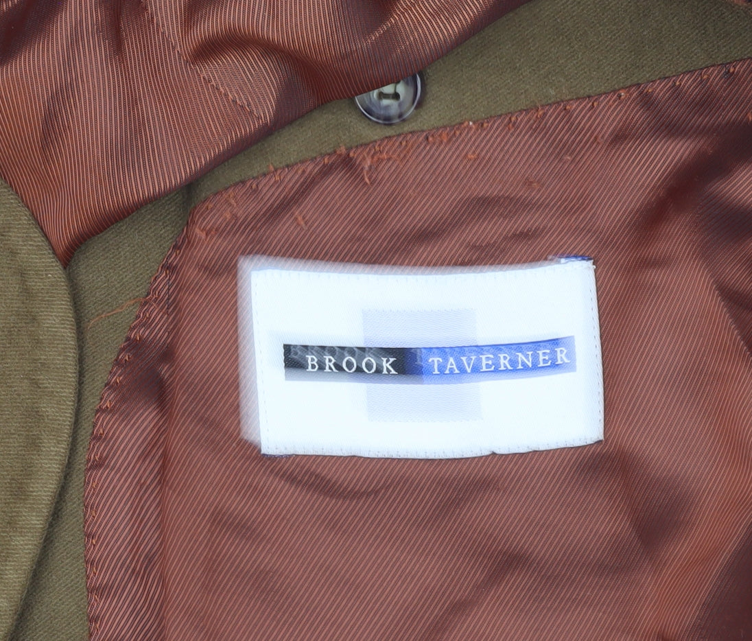 Brook Taverner Men's Brown Blazer, Size 40 Regular Fit