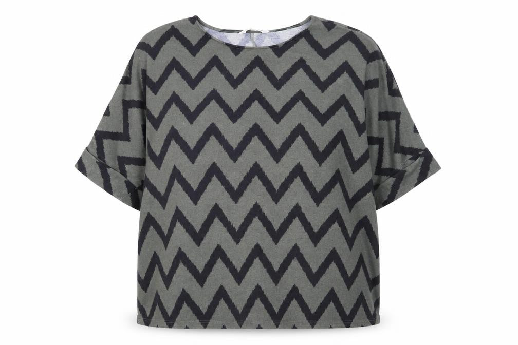 Apricot Women's Grey Geometric Pullover, Size 16