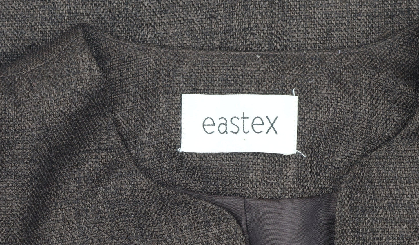 Eastex Women's Brown Wool Blazer, Size 16, Mid-Length