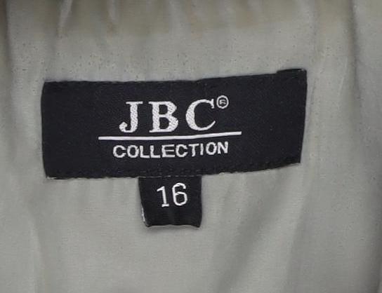 JBC Women's Grey Parka Jacket Size 16 with Hood