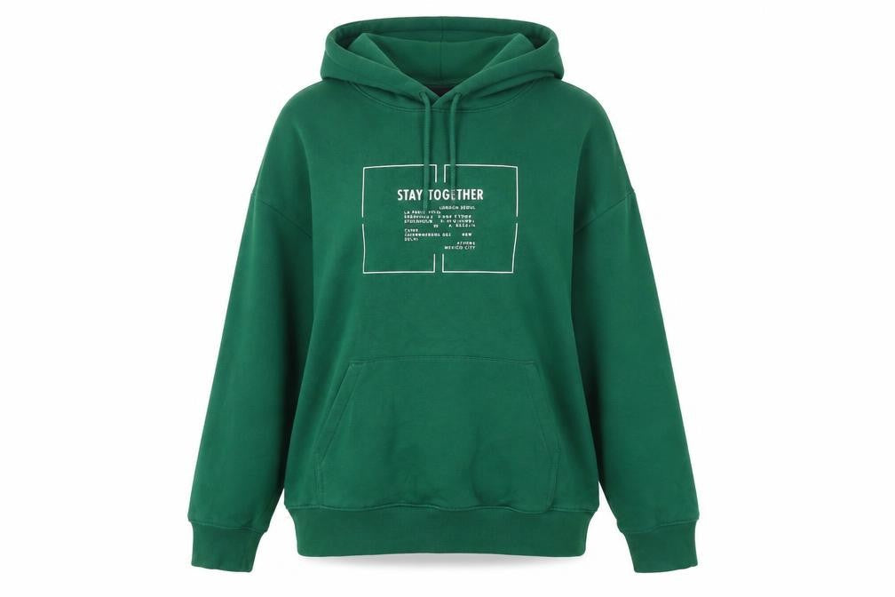 H&M Women's Green Pullover Hoodie XS