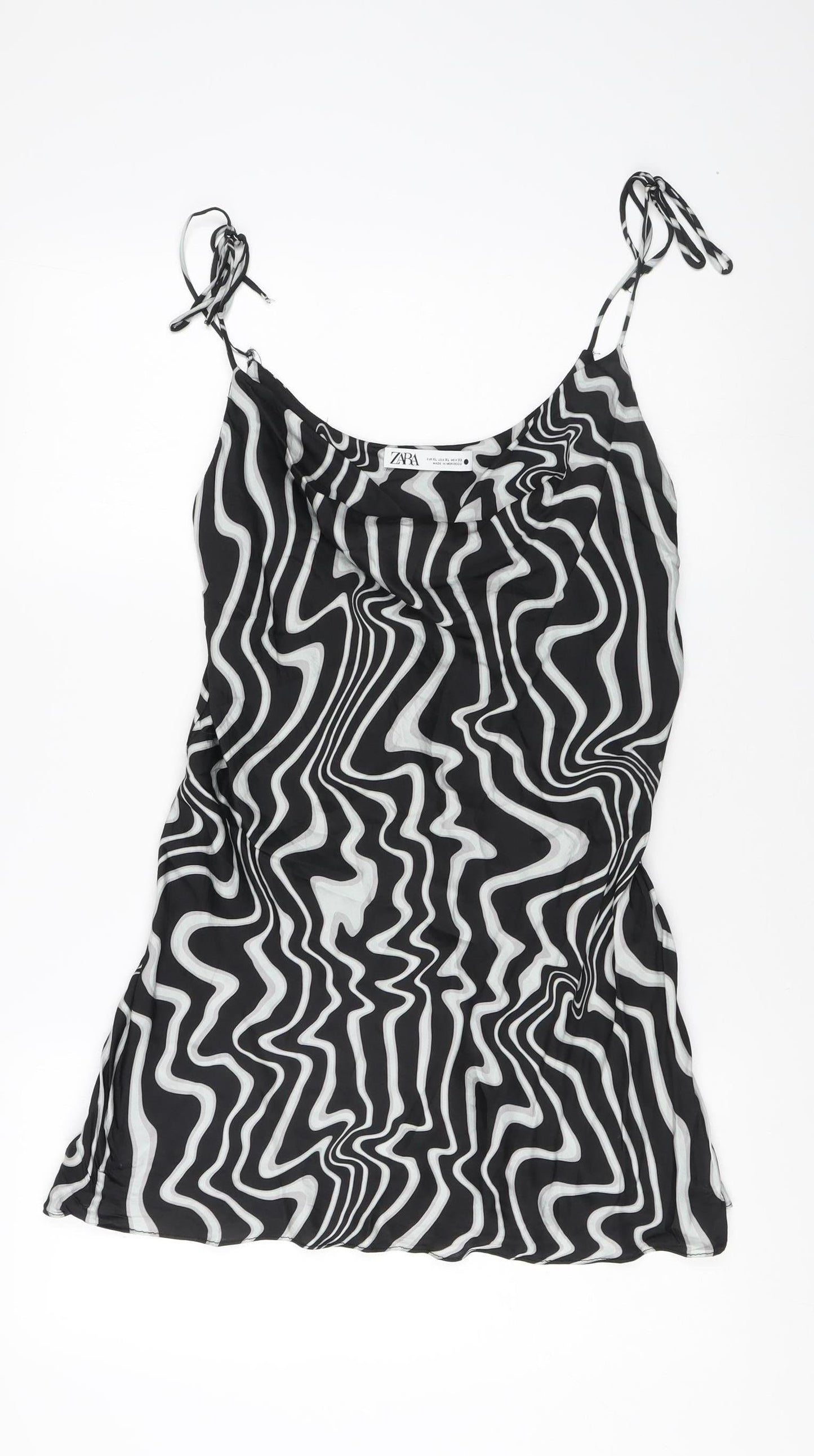 Zara Women's Black/White XL Camisole Tank