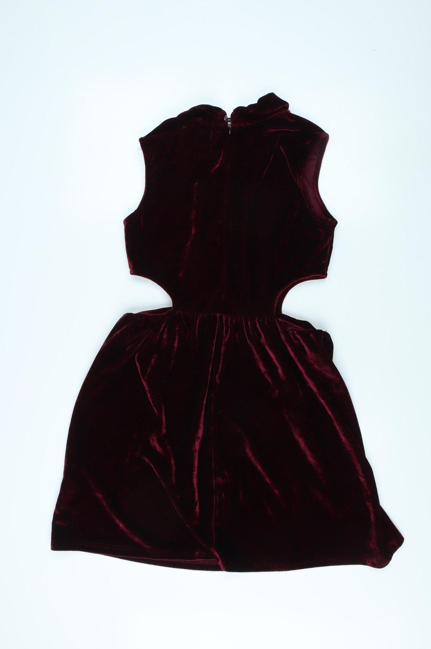 Nana Women's Red Velvet Cut-Out Party Dress Size 12