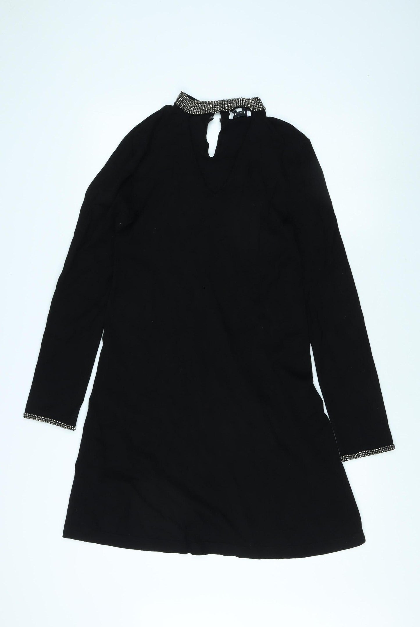 Warehouse Women Black Long Sleeve Dress Size 10
