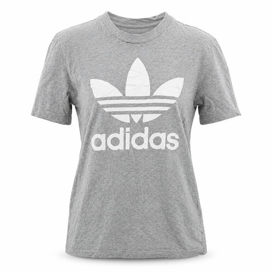 Adidas Grey Unisex T-Shirt Short Sleeve Cotton S