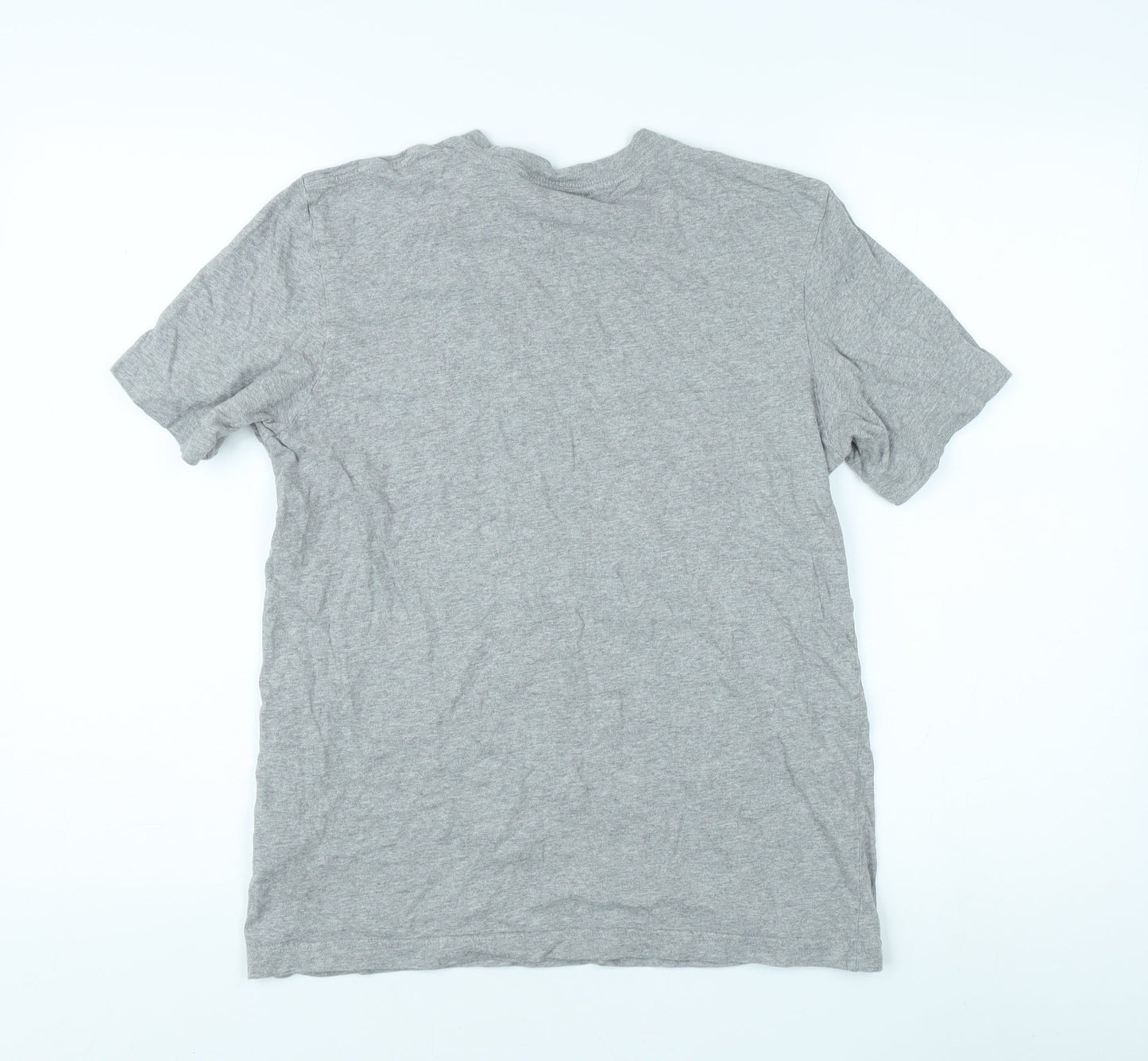Adidas Grey Unisex T-Shirt Short Sleeve Cotton S