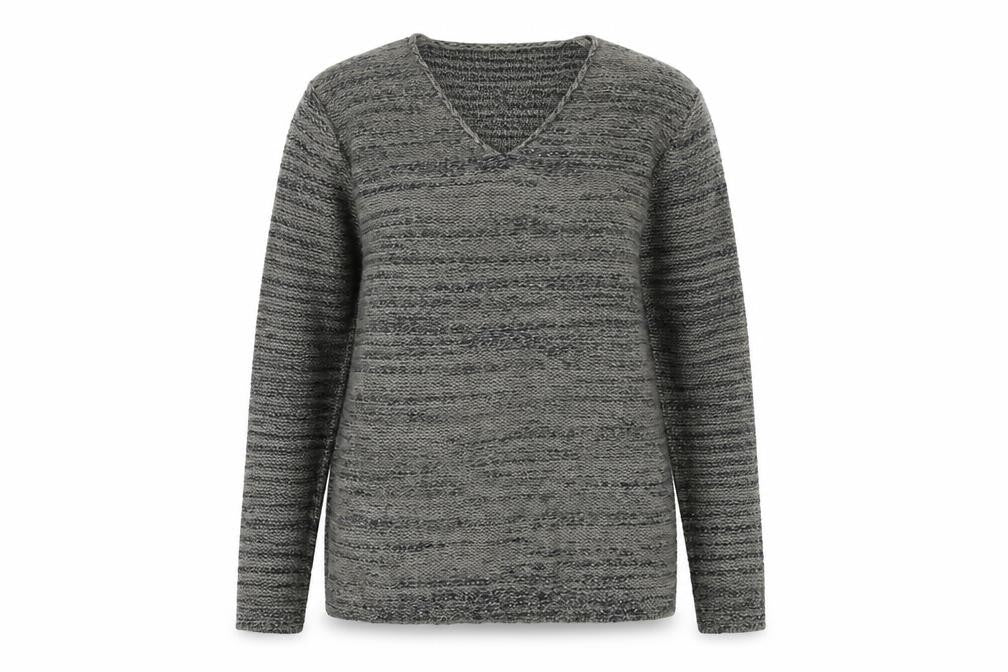 Gap Women's Grey Pullover Jumper, V-Neck, Size S