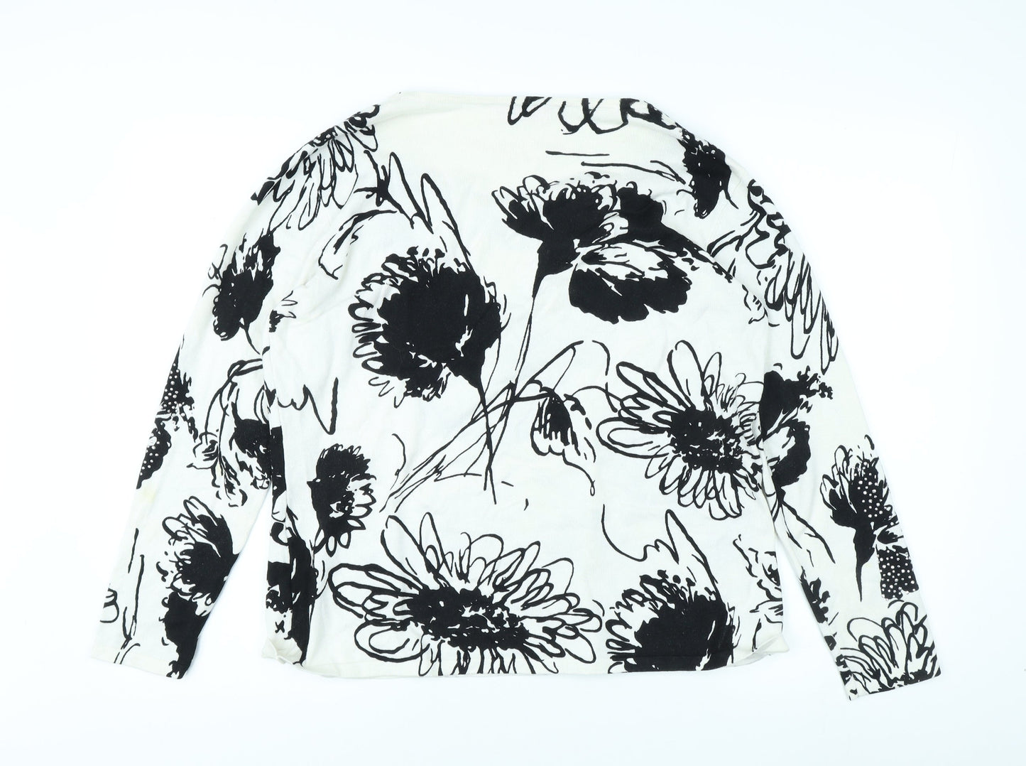 Julipa Women’s Black Floral Long Sleeve Top Size 18