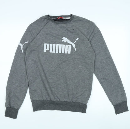 Additional front view of Puma Men's Grey Logo Sweatshirt M