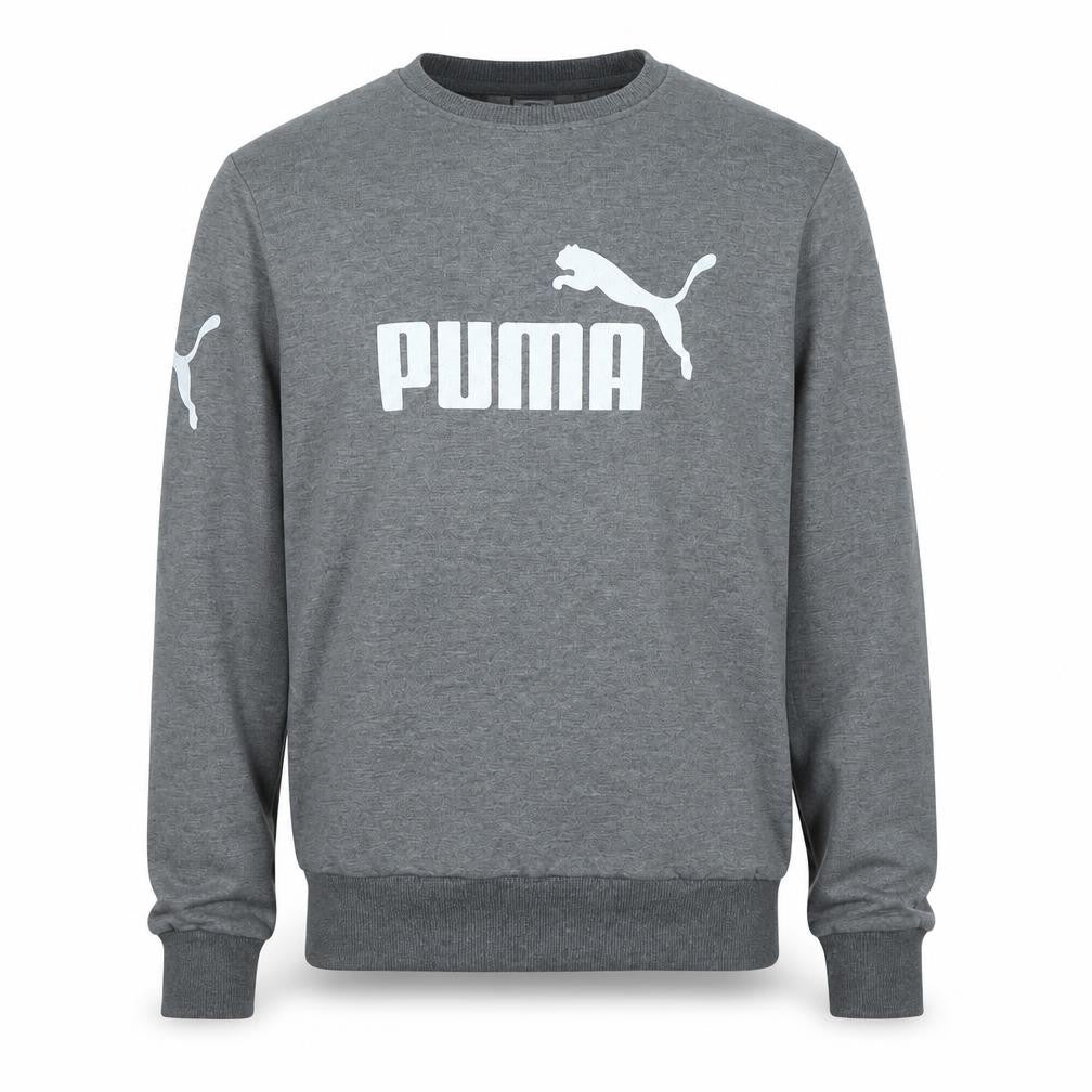 Puma Men's Grey Logo Sweatshirt M