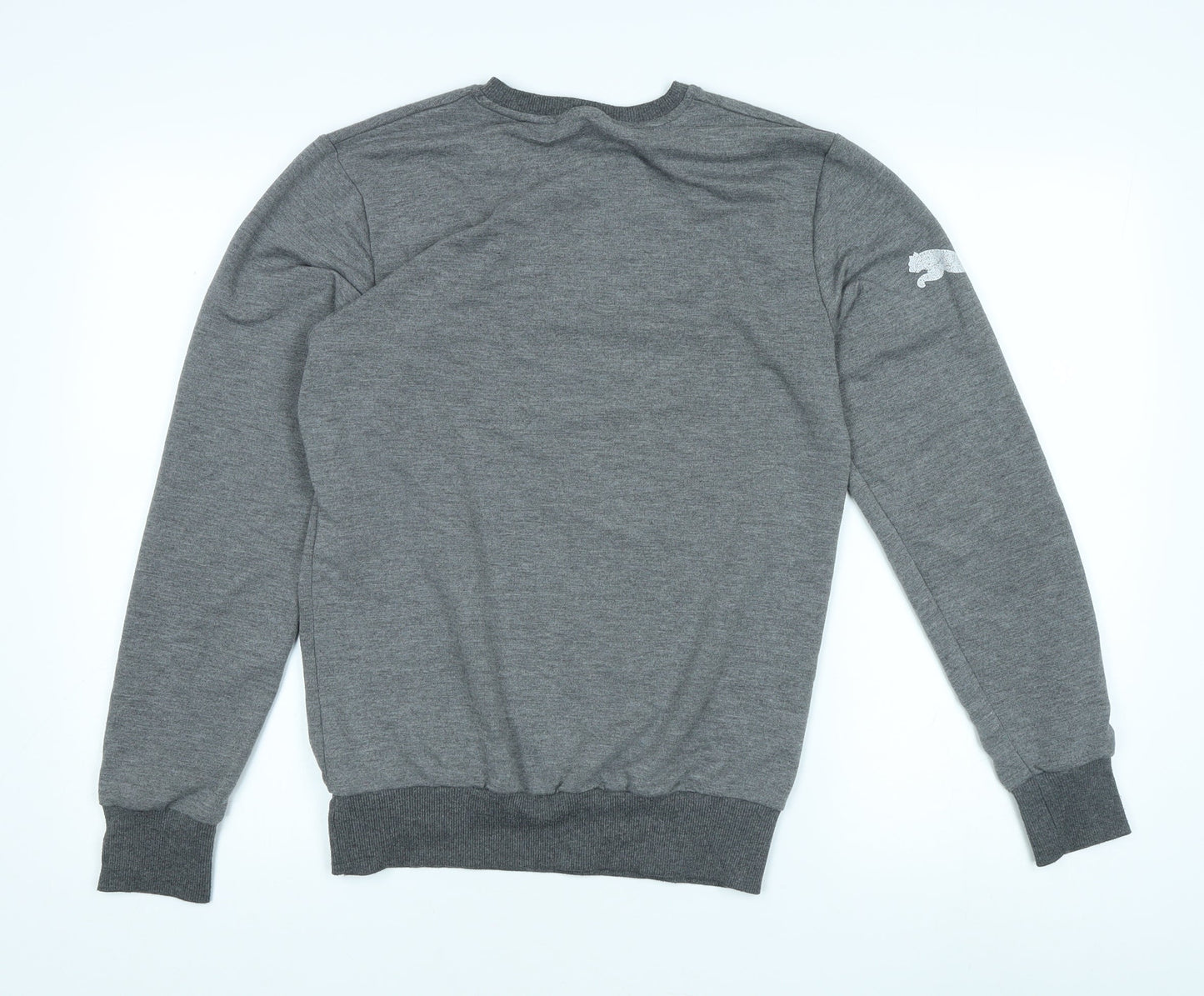 Puma Men's Grey Logo Sweatshirt M