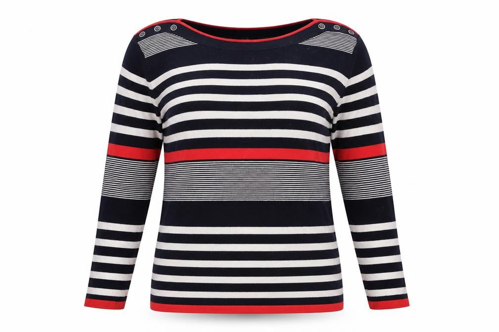 ISLE Women's Multicoloured Striped Jumper M