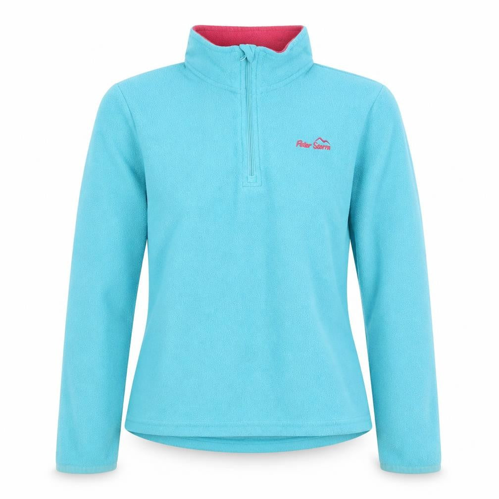 Peter Storm Girls Blue Pullover Fleece Sweatshirt 11 Years