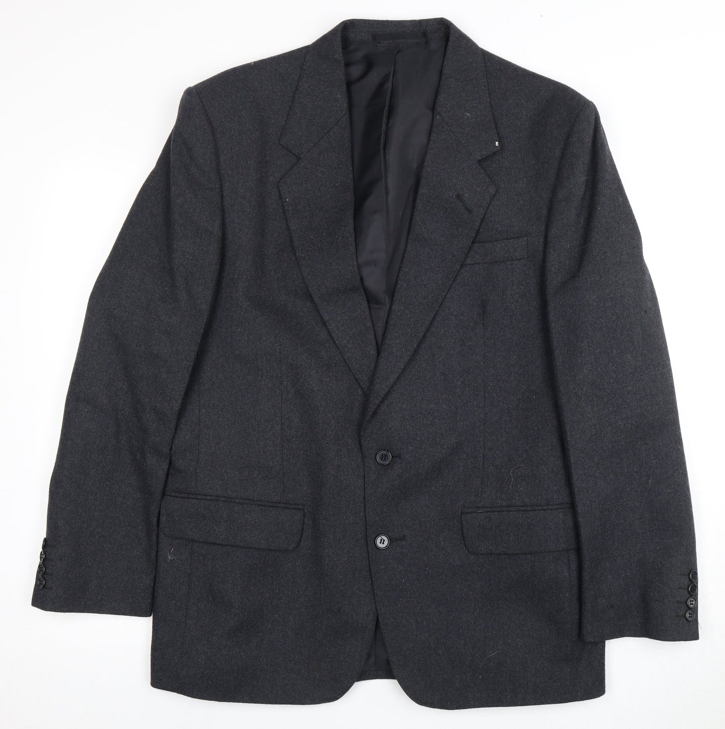 Centaur Men's Grey Wool Blazer 40 Regular Vintage