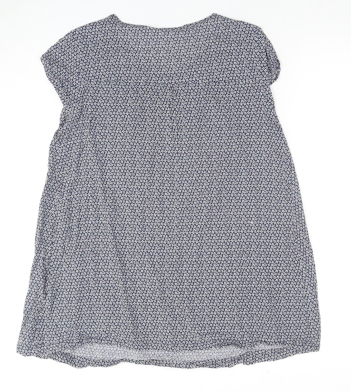 JoJo Maman Bébé Women's Blue Floral Tunic Blouse, S
