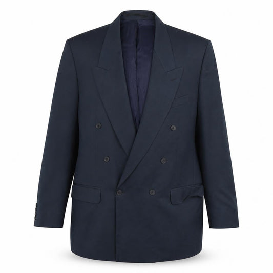 Centaur Men's Navy Double-Breasted Blazer, 44 Long