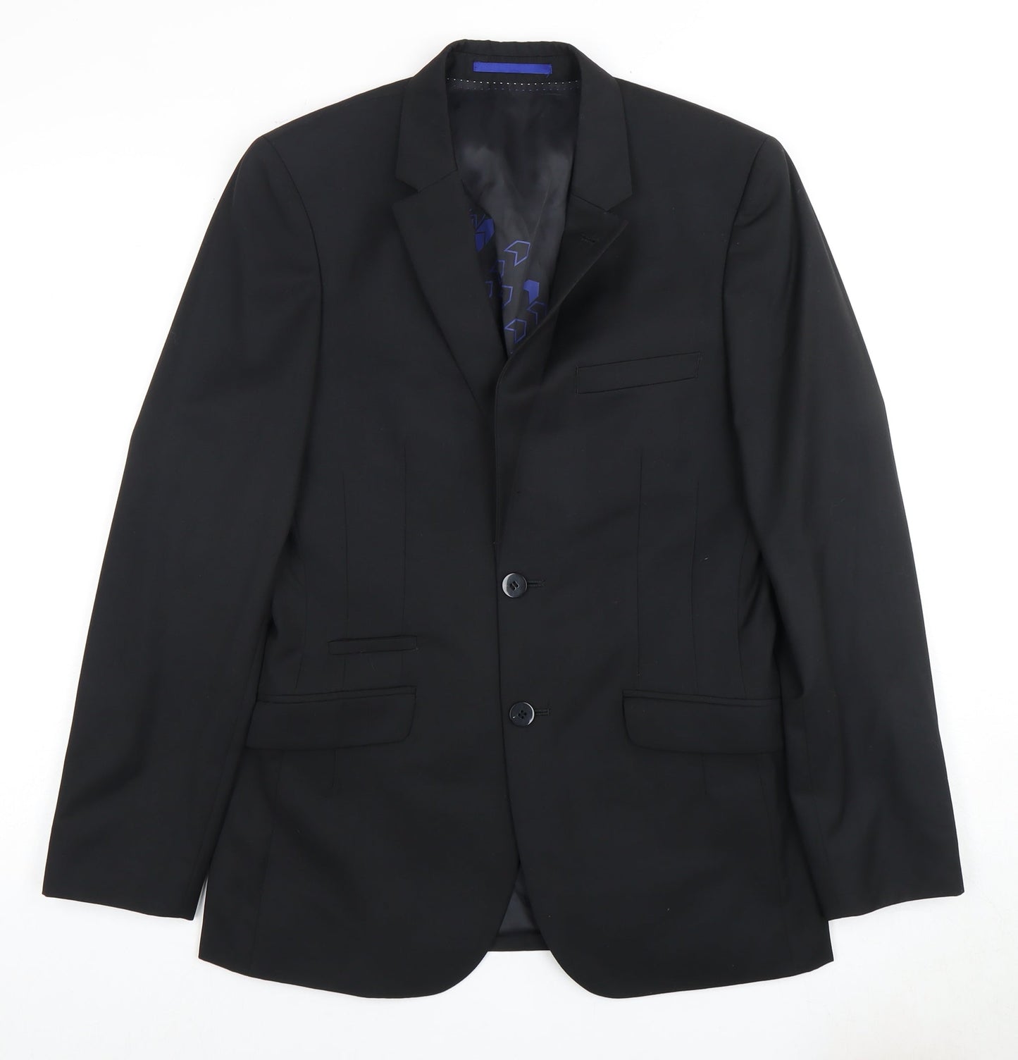 White Label Men's Black Suit Jacket 36 Regular