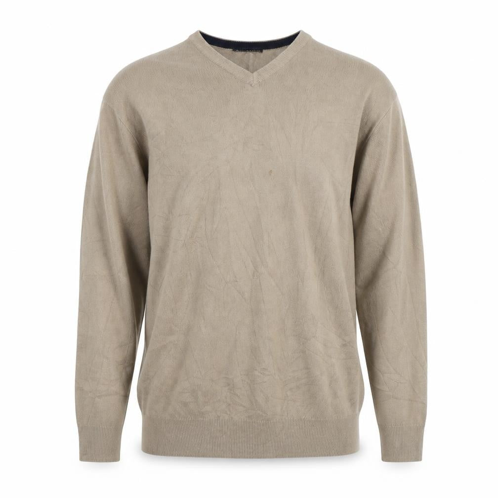 James Pringle Men's Beige V-Neck Pullover XL Jumper