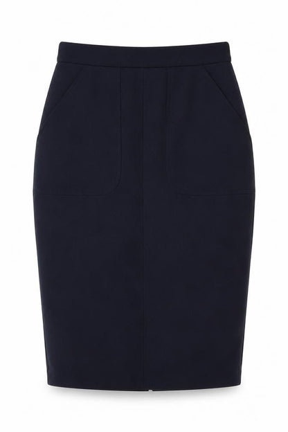 Sheike Women's Black Pencil Skirt Size 10 with Zip Accent