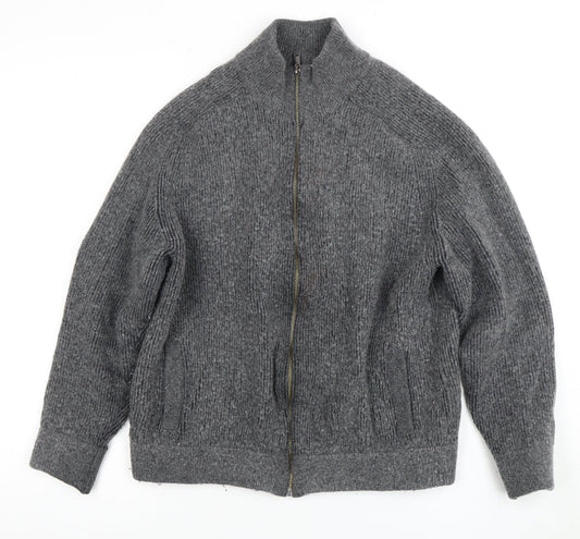 Marks and Spencer Women's Grey Full Zip Jumper